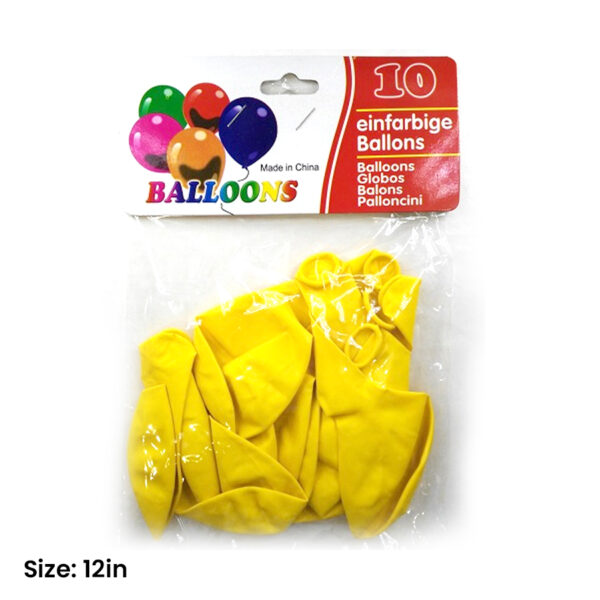 Balloons-12in-Yellow